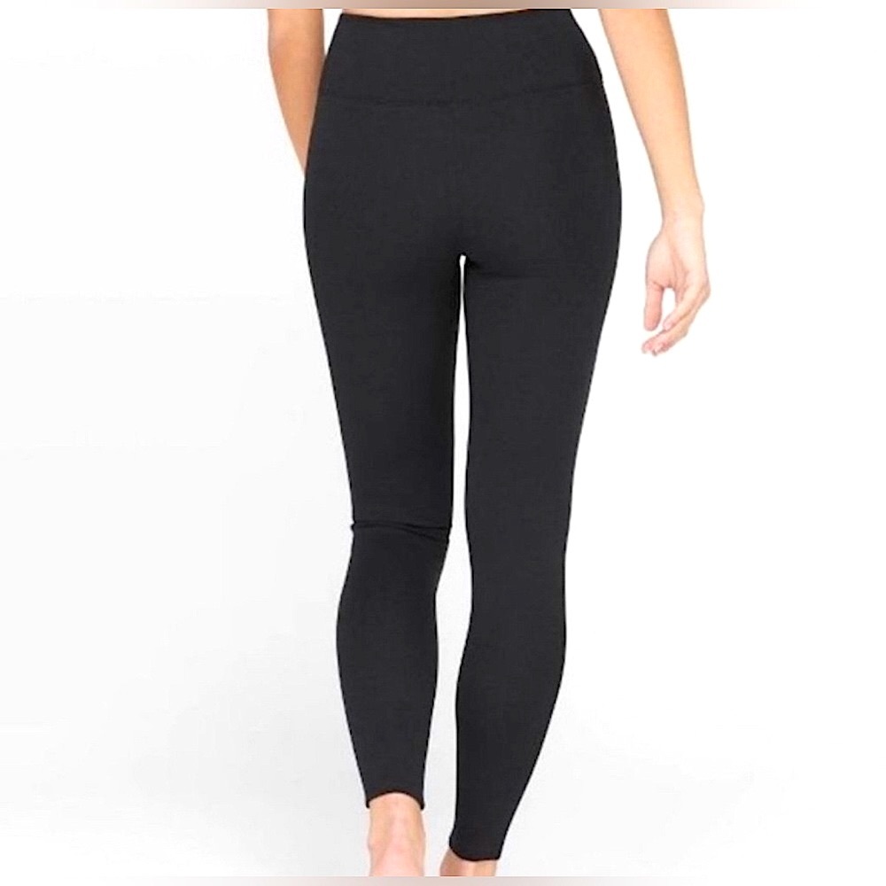 Assets by Spanx Black Ponte Knit Leggings, Size XL - NWOT - Picture 2 of 8